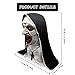 FLORENCE IISA Scary Nun Mask Creepy Latex Full Head Realistic Mask Evil Nun Costume For Halloween Cosplay Party(BloodyNun)