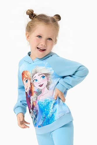 Image of Disney Princess Toddler Girls Clothes Long Sleeve Hoodies and Leggings Clothing Sets Fall Casual Pullover Tracksuit