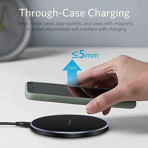 Image of Wireless Charger 20W Fast Wireless Charging Pad Compatible with iPhone 11 12 13 14 15 16 17 Pro /Pro Max, iPhone Xs /XS Max /XR /8 Plus,AirPod4 /Pro /3 /2,for Samsung Galaxy S Note,Galaxy Buds