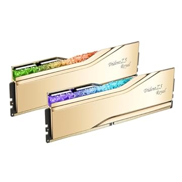 G.SKILL Trident Z5 Royal Series (Intel XMP 3.0) DDR5 RAM 32GB (2x16GB) 6400MT/s CL30-39-39-102 1,40V Desktop Computer Memory UDIMM - Dourado (F5-6400J3039G16GX2-TR5G)