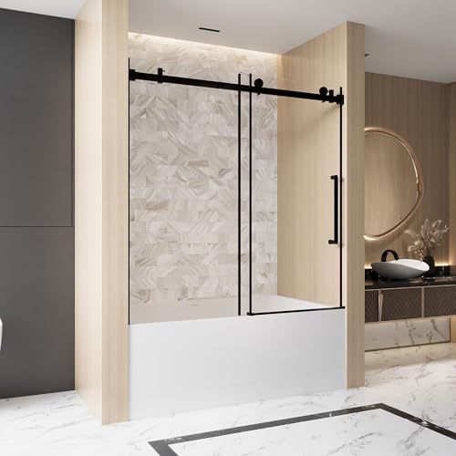 Frameless Sliding Shower Door 56-60