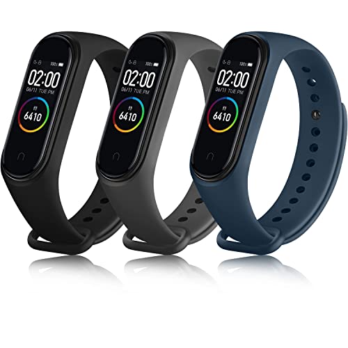 Vancle 3 Stück Armband für Xiaomi Mi Band 4/Mi Band 3, Silikon Original...