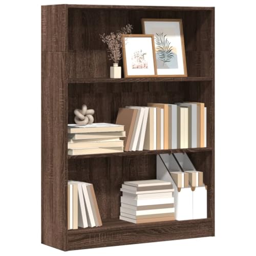 GCHDHAPB Estantería para el hogar, estanterías y estantes de pie, estantería de roble marrón, 80 x 24 x 109 cm, madera de ingeniería