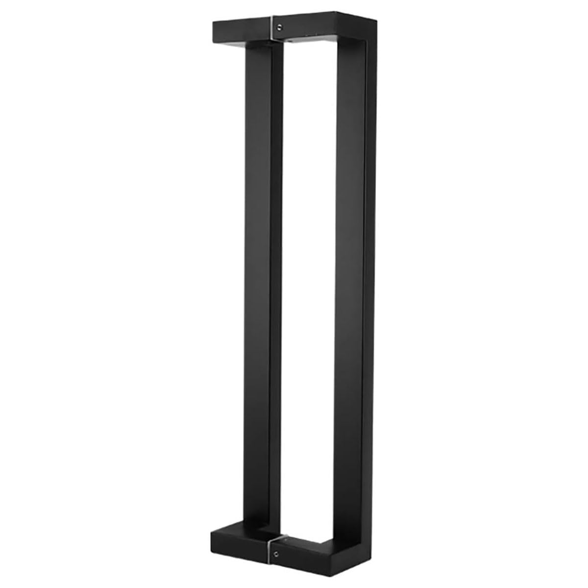 Poignée de porte en verre de douche inox noir mat grip carré 600mm