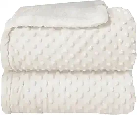 Cobertor Para Bebê Pipoquinha Dupla Face Manta Soft Bolha Branco