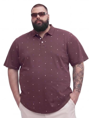 GIANTGUY Mens Big and Tall Polo Shirts Stretchy Performance Casual Summer Cotton Polo Short Sleeve Cooling & Moisture Wicking