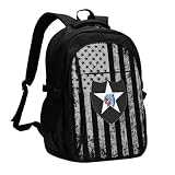 ZDHGAEW US Army 2nd Infantry Division Travel Laptop Backpack Bag with USB Charging Port 17 Inch Computer Business Backpacks for Men Work College Gift,Casual Daypack,Large