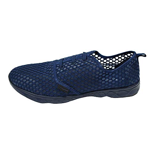 Wave Runner Men\'s Water Shoes - Quick Drying Performance and Travel Aqua Sneakers (9, Navy Blue, Numeric_9)