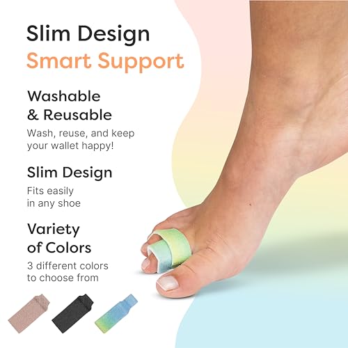 Image of ZenToes Hammer Toe Straightener, Broken Toe Splint & Buddy Wraps, 4 Ct