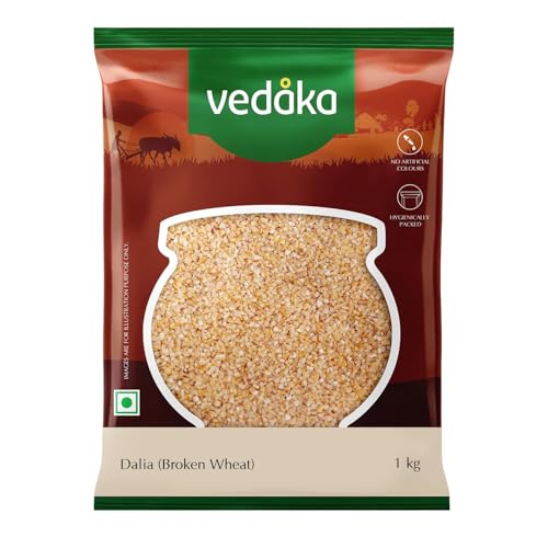Image of Amazon Brand - Vedaka Dalia (Broken Wheat), 1 kg