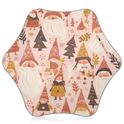 Parapluie Noël vintage enfant pour sorties scolaires sous la pluie avec sécurité UV