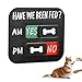 Mellisore Dog Feeding Reminder Chart with AM/PM Slider, Magnetic & Adhesive Tracker for Fridge or Wall, Helps Prevent Overfeeding for Dogs & Cats
