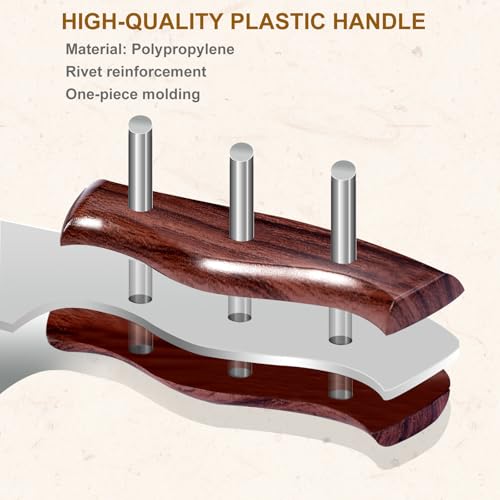 Meat Cleaver Knife, 7 Inch Butcher Knife, Heavy Duty Bone Chopper - Image 5