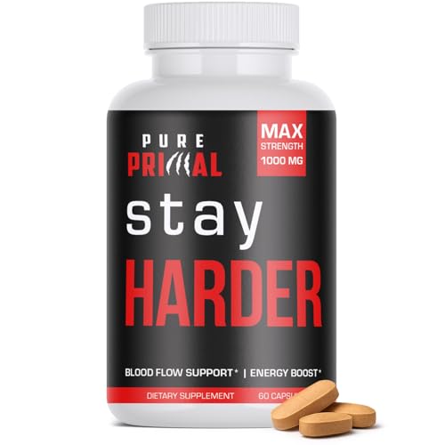 Maca Root & L-Arginine for Men – Natural Energy & Blood Flow Supplement with Tongkat Ali Vegan – Male Vitality Booster for Stamina Endurance & Performance – Formula to Support Wellness & Confidence