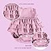 Aori Lifelike Baby Dolls Clothes 20 Inch Purple Dress Clothing Set for 17-20 in Realistic Newborn Doll Girls
