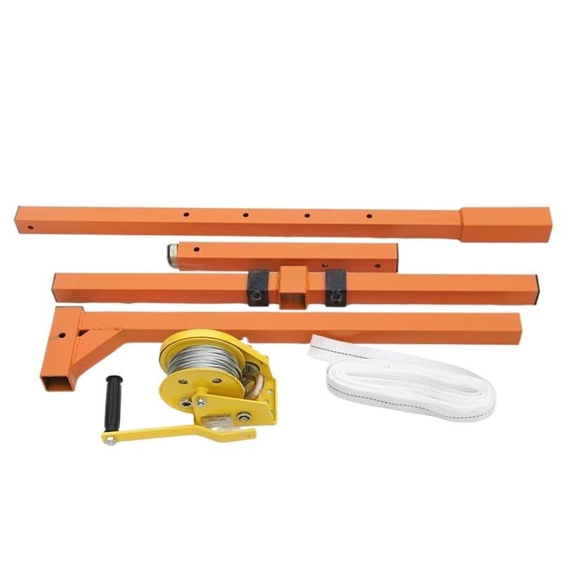 Polipasto manual portátil 150kg con soporte antivibración
