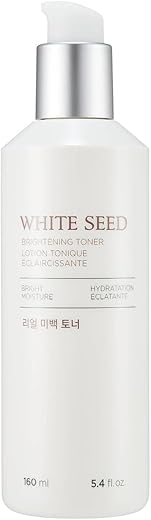 The Face Shop White Seed Brightening Face Toner with Niacinamide & Vitamin B | For Dark Spots, Dullness & Acne Scars| Suitable for Normal, Oily, Dry, Combination Skin | Sulphate…