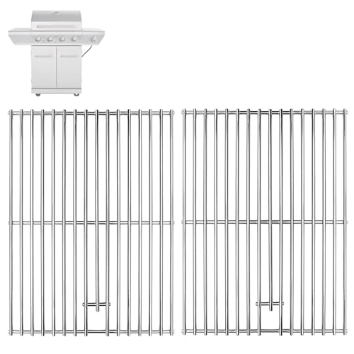 Image of 17 inch Grill Grates for Nexgrill 4-Burner 720-0830H 720-0783E Nexgrill Replacement Parts 5 Burner 720-0888N 720-0888 720-0697, Cooking Grate Grill Parts for Kenmore, Uniflame and More
