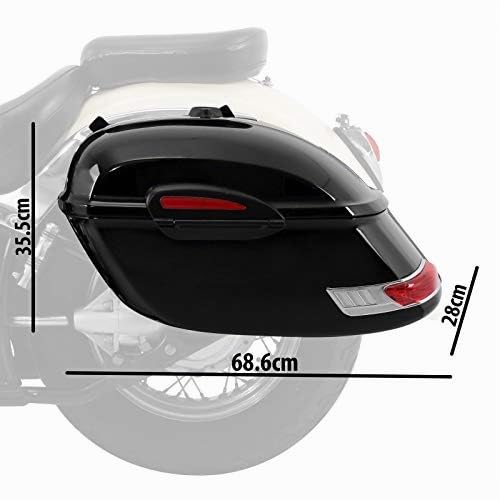 Alforjas rigidas DW 33l Compatible para Honda Shadow VT 750/600 / 125 C