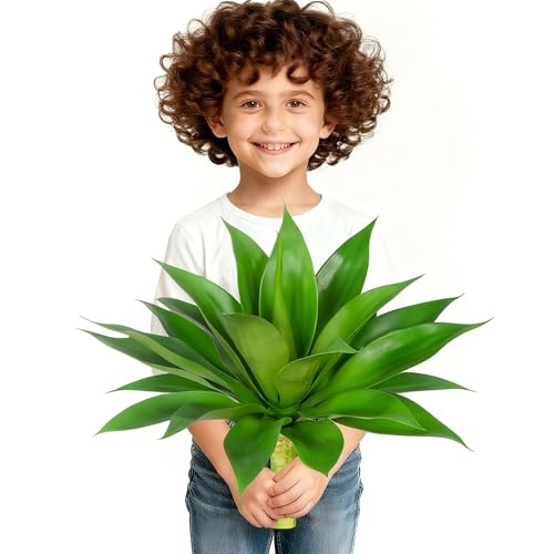 ENALGRE Artificial Agave Plant Fake Agave Plant Artificial Plants Outdoor Uv Resistant Artificial...