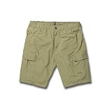 Volcom Herren Draft Cargo Short Kurze Hose, Grün (mossstone), XS