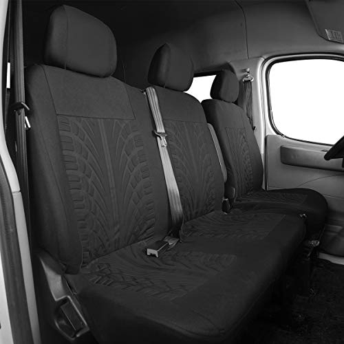 Housses de siege avant simple et double pour vehicule utilitaire 2+1