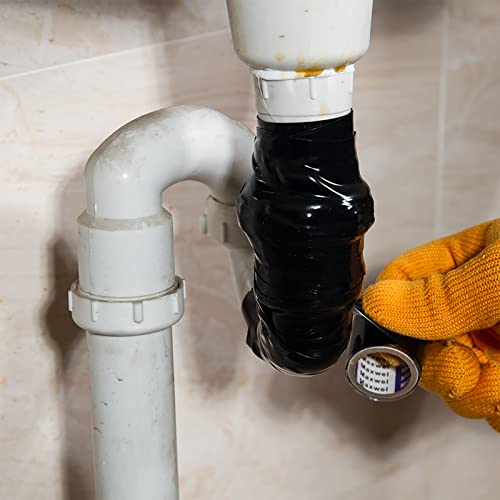 Maxwel Manufacturing Self Fusing Silicone Tape - 1 Inch Wide 10 Ft Long Transparent Waterproof Silicone Rubber Leak Sealing Tape For Emergency Pipe Repair Wire Wrapping Electrical Insulating #TOP3