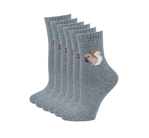Image of Shag Wear Women's Novelty Angora Socks, Cute Animal Casual Cozy Soft and Warm, 3 Pack
