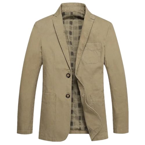 Mens Blazer Jackets Single Breasted Solid Slim Business Casual Jacket Tops