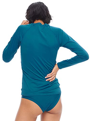 Image of Body Glove Women's Smoothies Sleek Solid Long Sleeve Rashguard with UPF 50+
