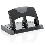Swingline 3 Hole Punch, Hole Puncher, SmartTouch, 45 Sheet Punch Capacity, Low Force, Black/Gray (74136)