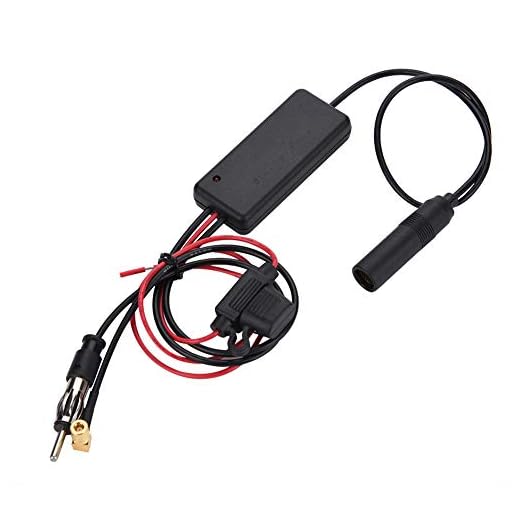 Car Antenna Signal Amplifier AM FM Adapter Car Aerial Signal Booster Signal Amplifier Compatible with DAB, FM and AM Signals