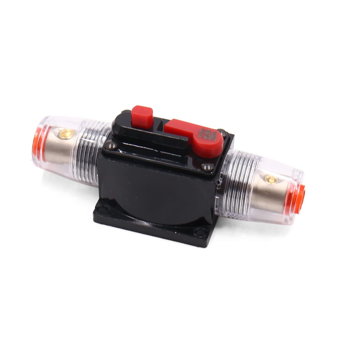 IEUMJNAT 15A Car Stereo Audio Inline Circuit Breaker Reset Fuse Inverter Fit for 4 8 Gauge Wire