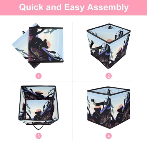 Placard encombré ? Solutionnez le désordre avec la boîte de rangement pliable Koala - 6