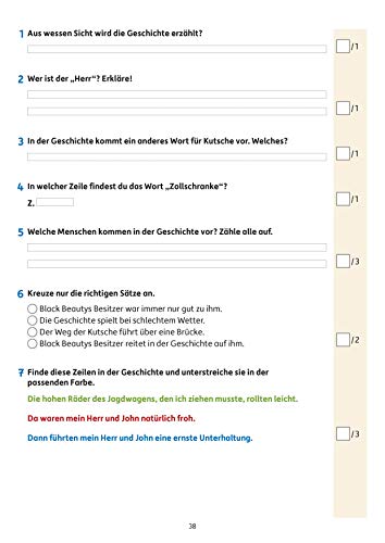 Übungsheft mit Tests in Deutsch 3. Klasse: Echte Klassenarbeiten mit Punktevergabe und Lösungen - Rechtschreibung, Grammatik und Lesen üben (Lernzielkontrollen, Band 283)