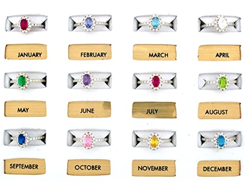 10K Solid Real Gold Oval Simulated Emerald May Birthstone Cz Ring Jewelry - Size 6.00 #TOP1