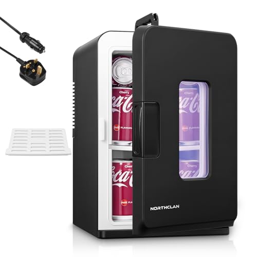 Northclan 15X 15L Mini Fridge For Bedroom, Small Refrigerator For Dorm, 21 Cans Cooler & Warmer For Car cover