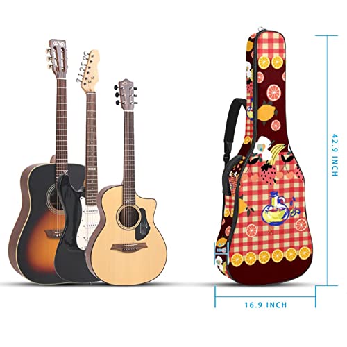 Housse de transport étanche pour guitare avec bandoulière réglable Motif marguerites Jaune, Multicolore 07, 42.9×16.9×4… - Les Beatles, Paul McCartney, John Lennon, RIngo Starr, George Harrison Housse de transport étanche pour guitare avec bandoulière réglable Motif marguerites Jaune, Multicolore 07, 42.9x16.9x4… – Image 6