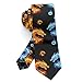 MZERSE Ties for Men Boys Wedding Dance Prom, Fashion Skinny Neck Tie Red Blue Ice Fire Dragon