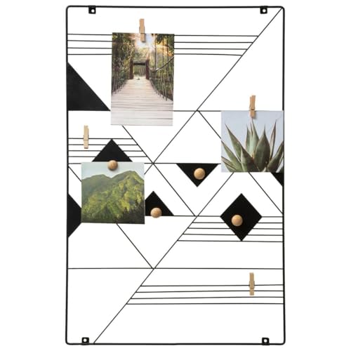 Atmosphera - Porte - photos 'Elora' - métal - noir - 35x55 cm