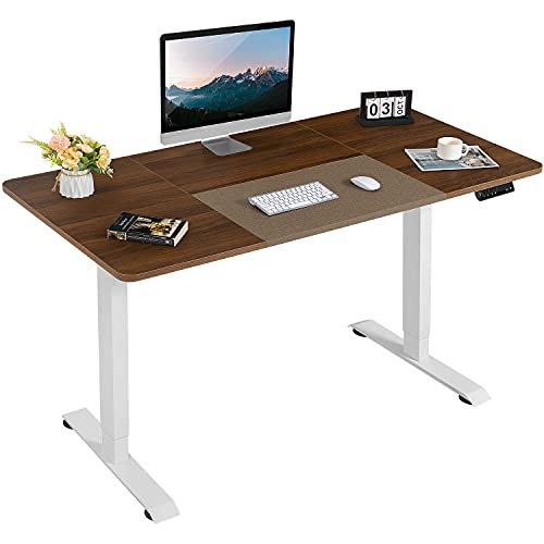 Furmax-Height-Adjustable-Standing-Desk-Electric-Desk-with-14070-cm-Wood-Desktop-Office-Table-Ergonomic-Desk-with-Automatic-Memory-Walnut
