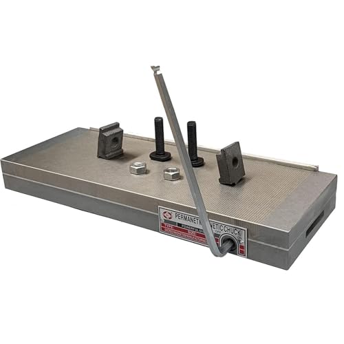 QWEXOB Permanent Magnetic Chuck 6in x 16in Rectangular Chuck Powerful Sealed Chuck w/ > 100 N/Cm Magnetic Force for Grinding Milling Machine