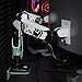 Diablo Monitorhalterung 2 Monitore RGB X-Arm Dual Einstellbarer Monitorarm Für 17–49″ Bildschirme LED-Beleuchtung VESA 75x75 100x100 2x20 Kg Tragkraft Kabelmanagement Klemme Durchführung Weiß-Schwarz