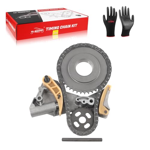 YA-MAYPAY Timing Oil Pump Chain Kit for Audi A4 A6 VW Passat 2.0L TDI 2004-2011 B7 C6 3C2 - Replaces 03G115230 03G105173