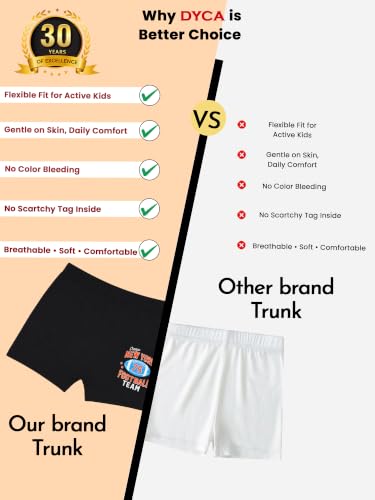 Image of DYCA by Bodycare Boys Cotton Trunks, Soft & Breathable, Pack of 6, Print & Colour May Vary