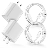 タイプc 充電器 type-c iPhone17 / iPhone16 / iPhone15 充電器 20W PD 急速充電器 [2個セット・MFi認証・PSE認証済] C to C ケーブル 2M2本 純正品質 タイプｃ電源アダプ iPhone17/16/15 iPad Air Galaxy Sony 各種機器対応 (ホワイト)