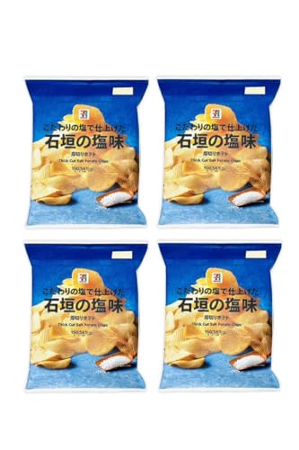 【まとめ買い】厚切りポテト 石垣の塩味 4袋