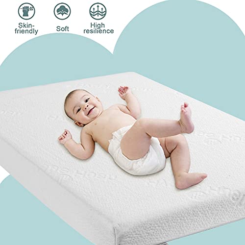 Hygge Hush Pack N Play Mattresses, Pack And Play Mattress Pad, Playard Mattress Memory Foam, Portable Toddlers Mattress Firmness Featuring Soft Removable Washable Outer Cover(38"X26"X3") #TOP1