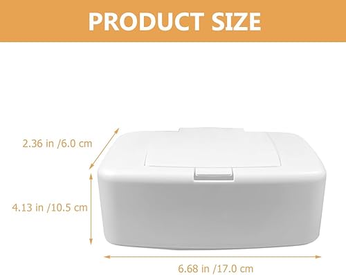 Miniatura 2 de Dispensador de toallitas, dispensador de toallitas húmedas de plástico recargable, con tapa de botón de fácil apertura y cierre, contenedor de