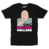 Austin Powers Dr Evil One Million Dollars Comedy Movie T-Shirt Black